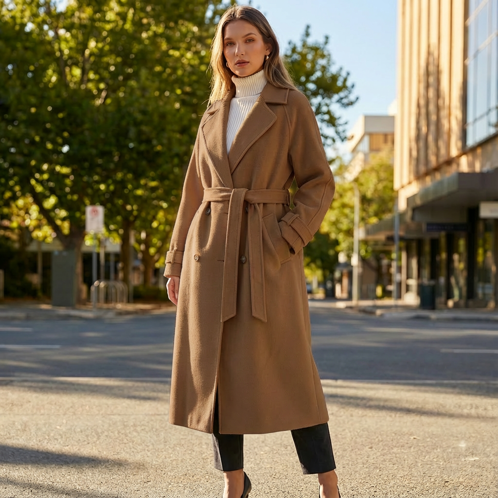 Harriet | Chic Black Trench Coat Women