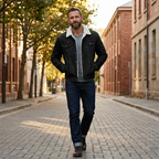 Alex | Schwarze Jeansjacke für Herren mit zeitlosem Stil