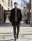 Hamish | Herringbone Inspired Men’s Coat for Classic Styling