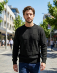 Kian | Waffle Knit Men’s Sweater for Modern Wear