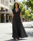 Farrah | Long Sleeve Maxi Dress for Elegant Occasions