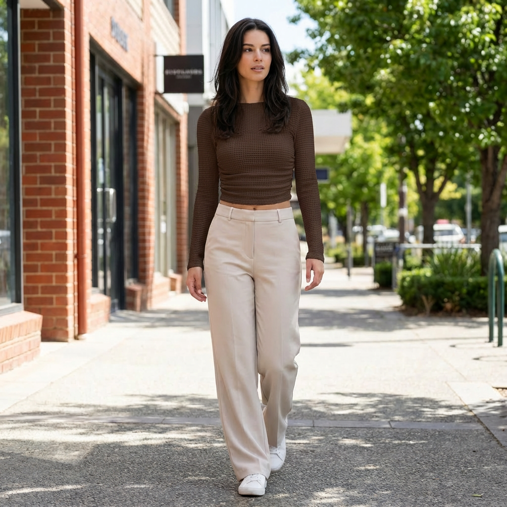 Odessa | Casual Crop Women’s Tops for Relaxed Wear