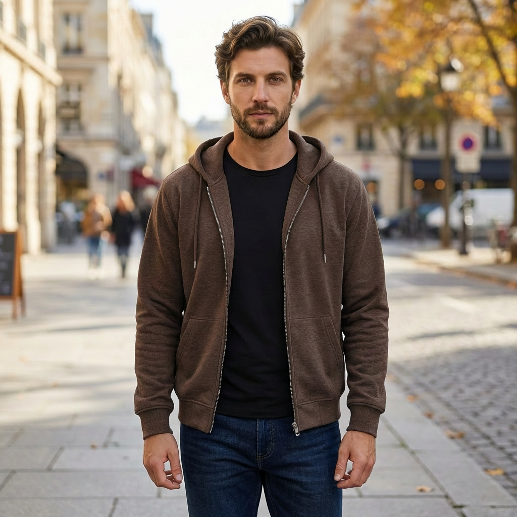 Oscar | Full Zip Men’s Hoodie for Practical Styling