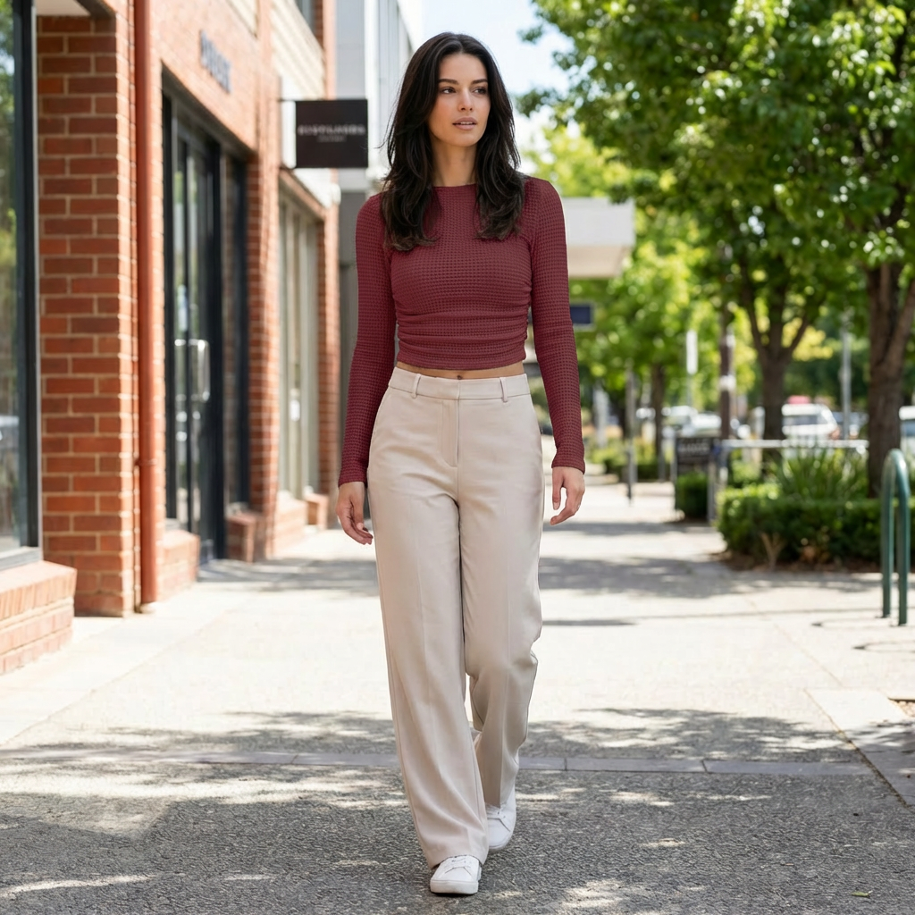 Odessa | Casual Crop Women’s Tops for Relaxed Wear