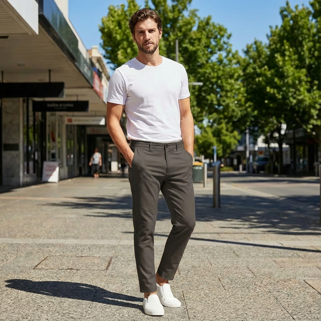 Declan | Tailored Business-Ready Men’s Trouser with Sharp Fit