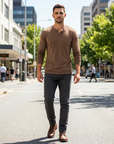 Hayden | Long Sleeve Henley Men’s Shirt for Relaxed Wear