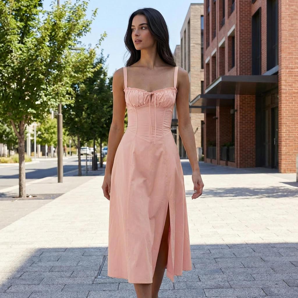 Coralie | Feine Sommer-Mittellange Kleider für Hochzeitsgäste