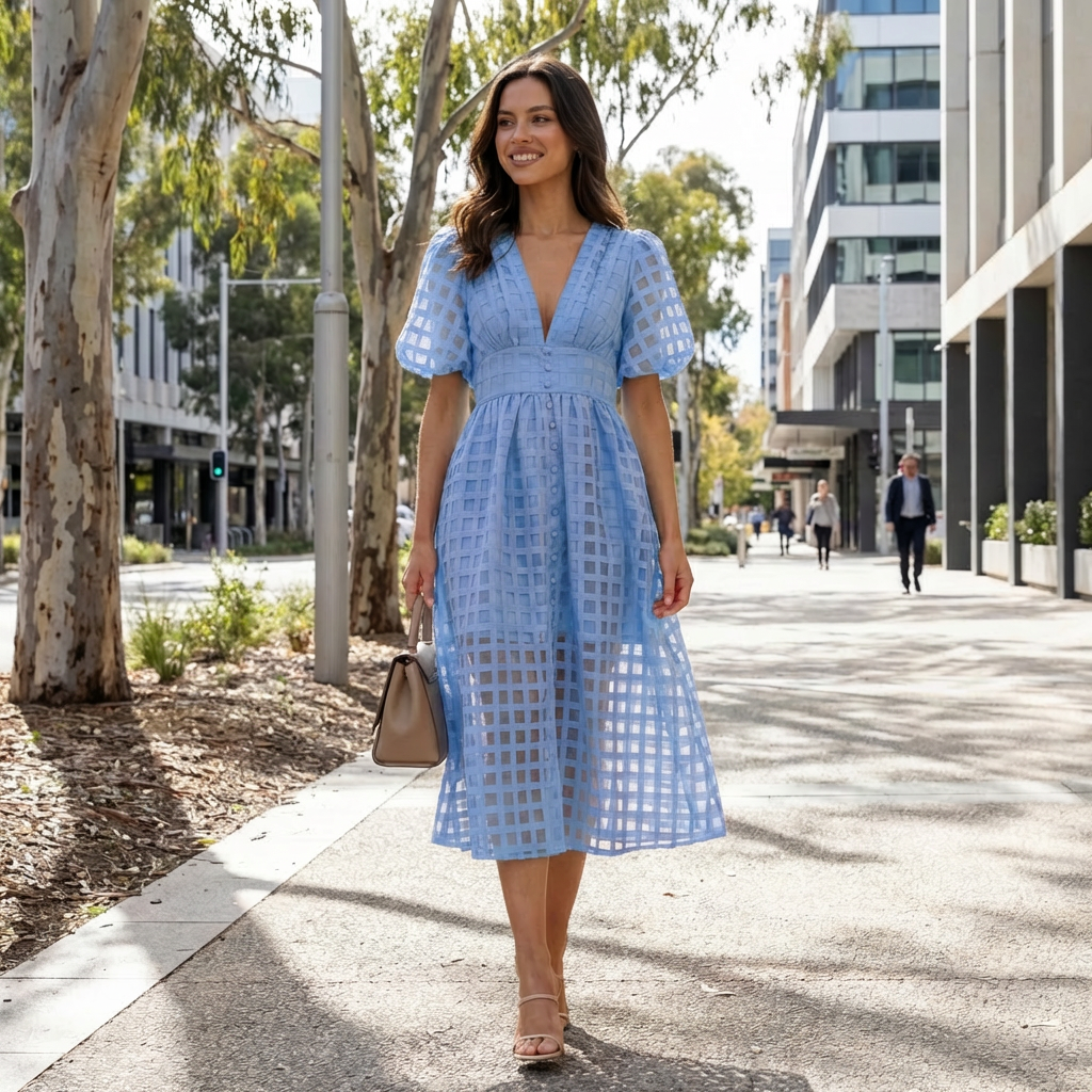 Danielle | Stilvolles Sommerkleid für Hochzeitsgäste bei Tagesveranstaltungen