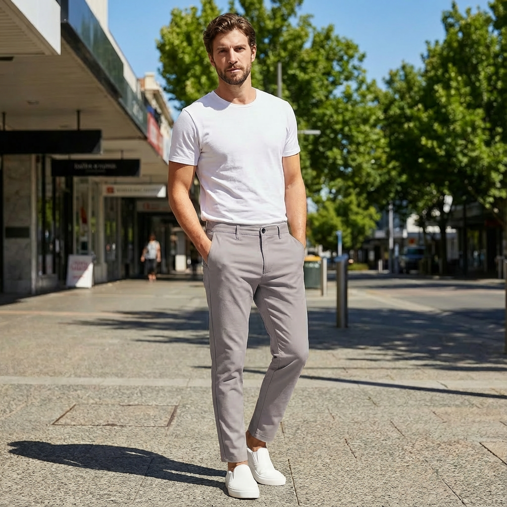 Declan | Tailored Business-Ready Men’s Trouser with Sharp Fit