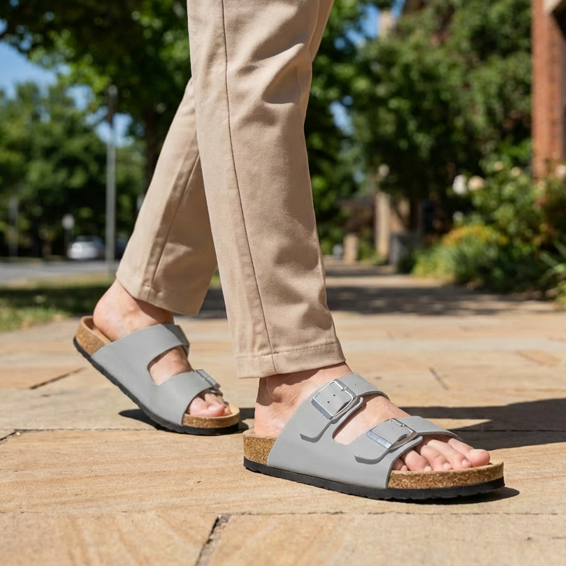 Mason | Vielseitige Herrensandalen mit Schiebestil für einfaches An- und Ausziehen