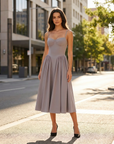 Rhiannon | Damen-Midikleid mit klassischer Form