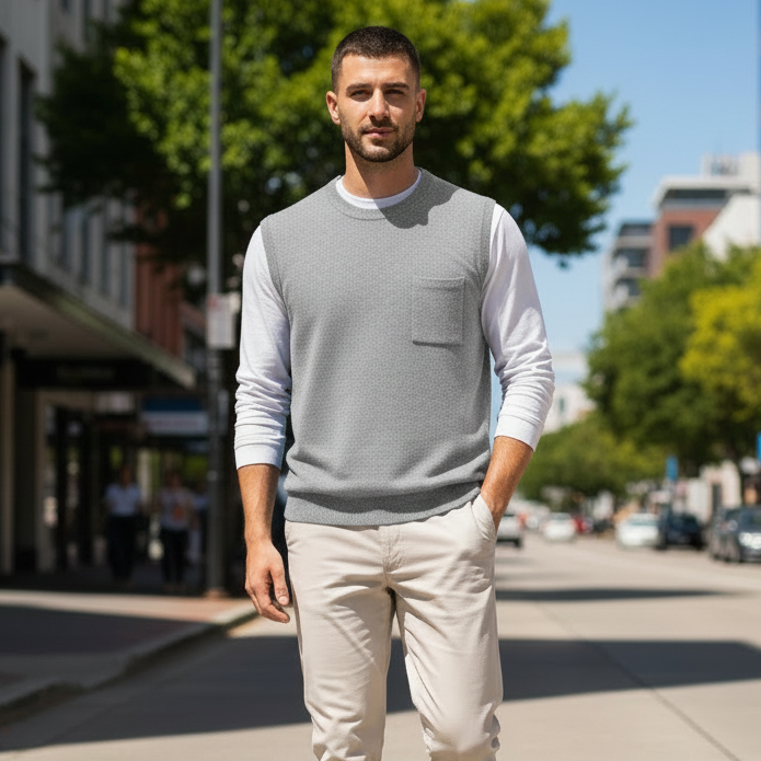 Flynn | Layer-Friendly Men’s Vest with Clean Silhouette