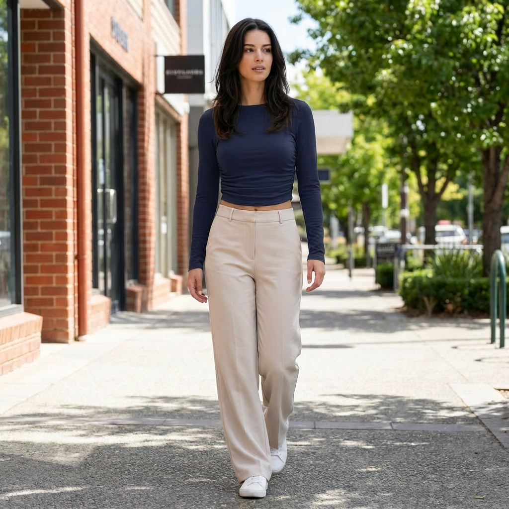 Odessa | Casual Crop Women’s Tops for Relaxed Wear