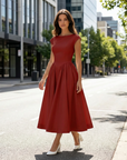 Blair | Wedding Guest Ready Midi Dresses for Cocktail Events