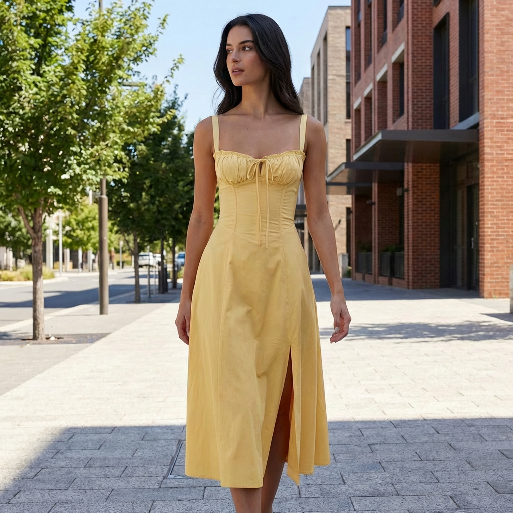 Coralie | Feine Sommer-Mittellange Kleider für Hochzeitsgäste