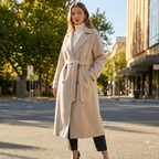 Harriet | Chic Black Trench Coat Women