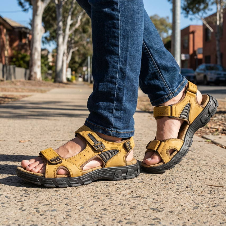 Ryan | Orthopädische Herrensandalen für täglichen Komfort