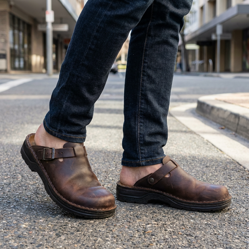 Lucas | Bequeme Herrensandalen für drinnen und draußen