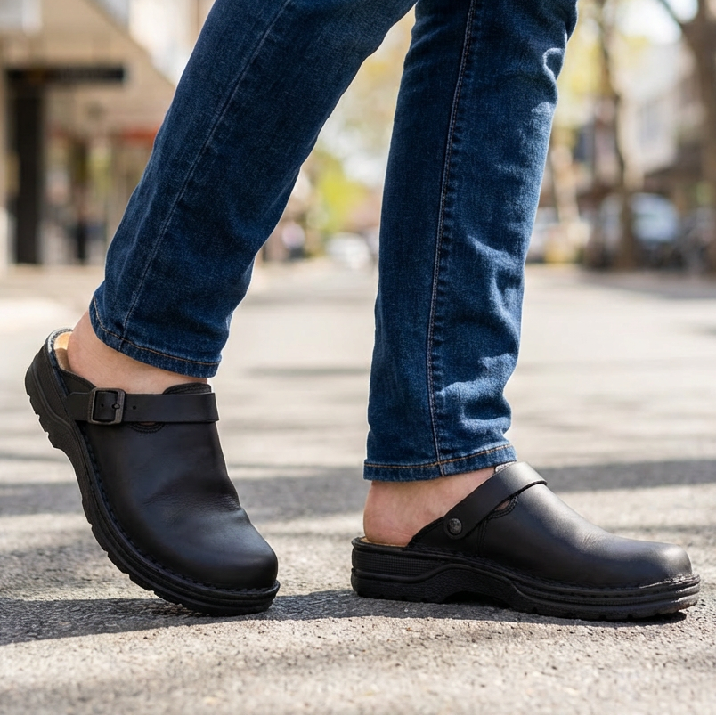 Lucas | Bequeme Herrensandalen für drinnen und draußen