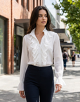 Elowyn | Elegant Long Sleeve Women’s Blouse for Refined Looks