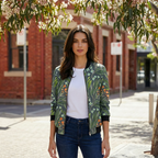 Elvyn | Women’s Bomber Jacket with Bold Print