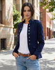 Samantha | Military Style Blazer with Unique Design