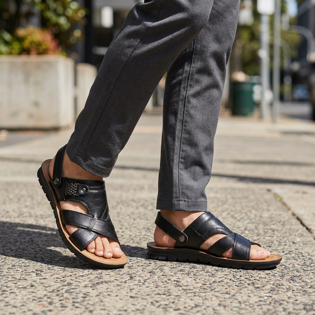 Liam | Atmungsaktive Herrensandalen für warme Bedingungen