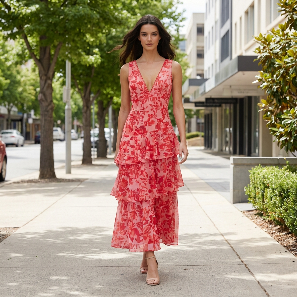 Saskia | Elegante Sommer-Mittellange Kleider für Hochzeitsgäste