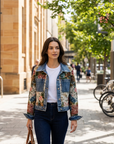 Kirra | Floral Detail Women’s Denim Jacket for Everyday Styling