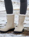 Brielle | Wasserdichte Damenstiefel aus Kunstfell für Regentage