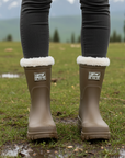 Brielle | Wasserdichte Damenstiefel aus Kunstfell für Regentage
