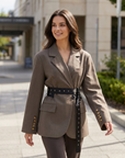 Yasmin | Belted Oversized Women’s Blazers with Modern Shape