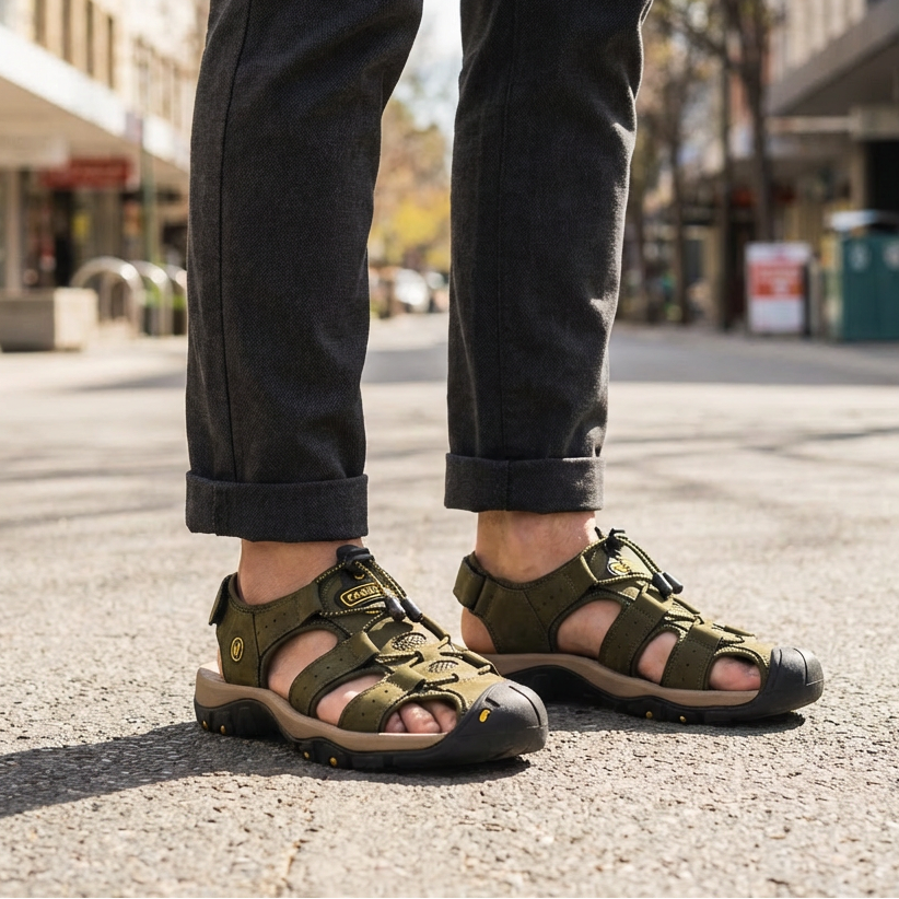 Caleb | Gepolsterte Herrensandalen für langanhaltenden Tragekomfort