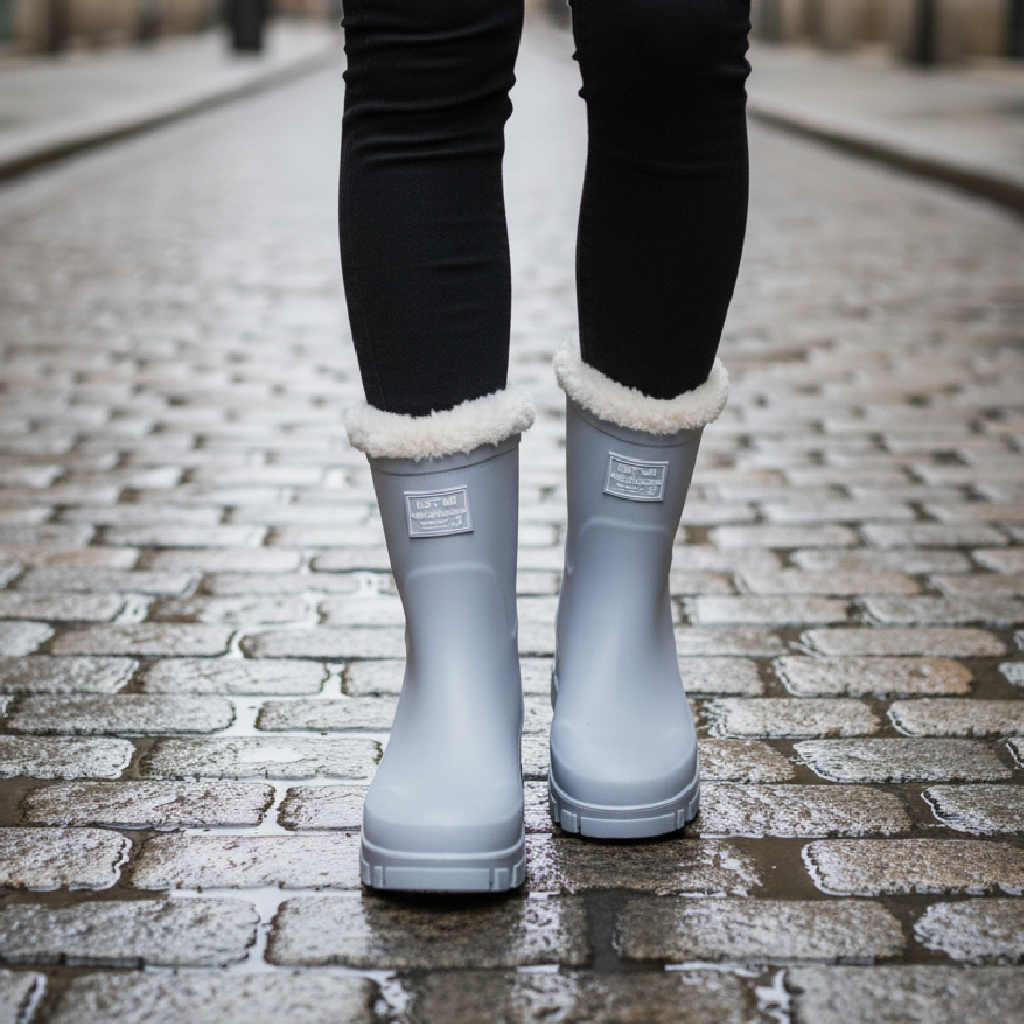 Brielle | Wasserdichte Damenstiefel aus Kunstfell für Regentage