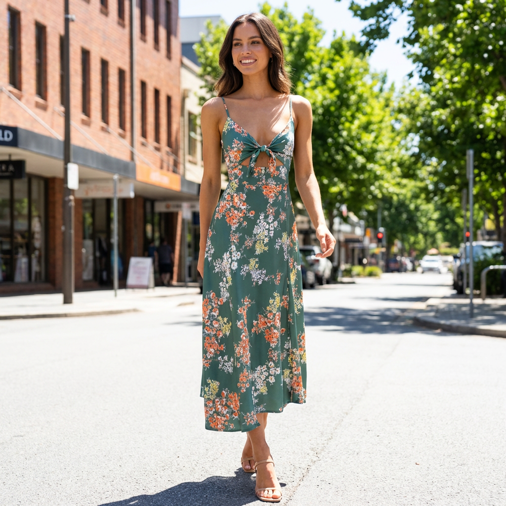 Fiona | Klassisches Sommerkleid für Damen zu Hochzeitsfeiern