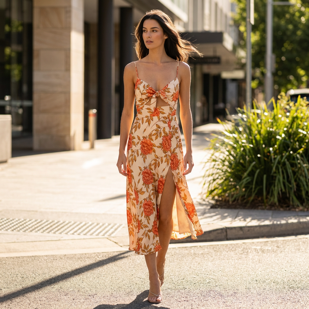 Fiona | Klassisches Sommerkleid für Damen zu Hochzeitsfeiern