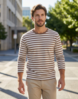 Eamon | Striped Pattern Men’s Shirt for Timeless Appeal