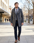Declan | Strukturierter Herrenmantel im Trenchcoat-Stil für markante Auftritte