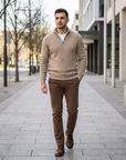 Harrison | Cable Knit Half Zip Men’s Sweater for Modern Comfort