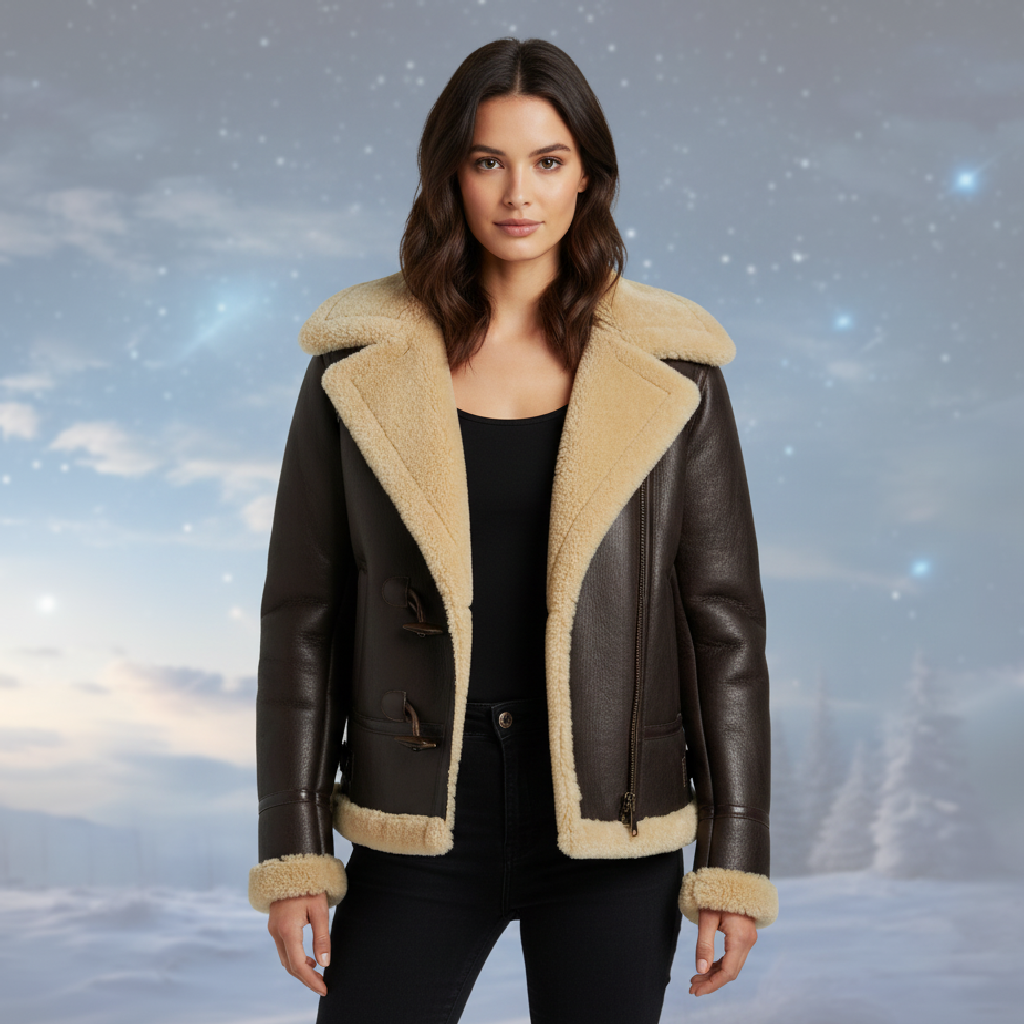 Willow | Elegant Leather Women's Jacket for Modern Style