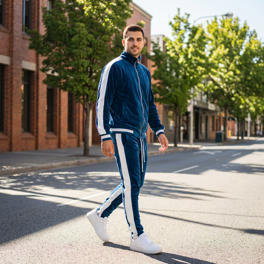 Mitchell | Velvet Comfort Men’s Tracksuit for Elevated Loungewear