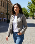 Samantha | Military Style Blazer with Unique Design