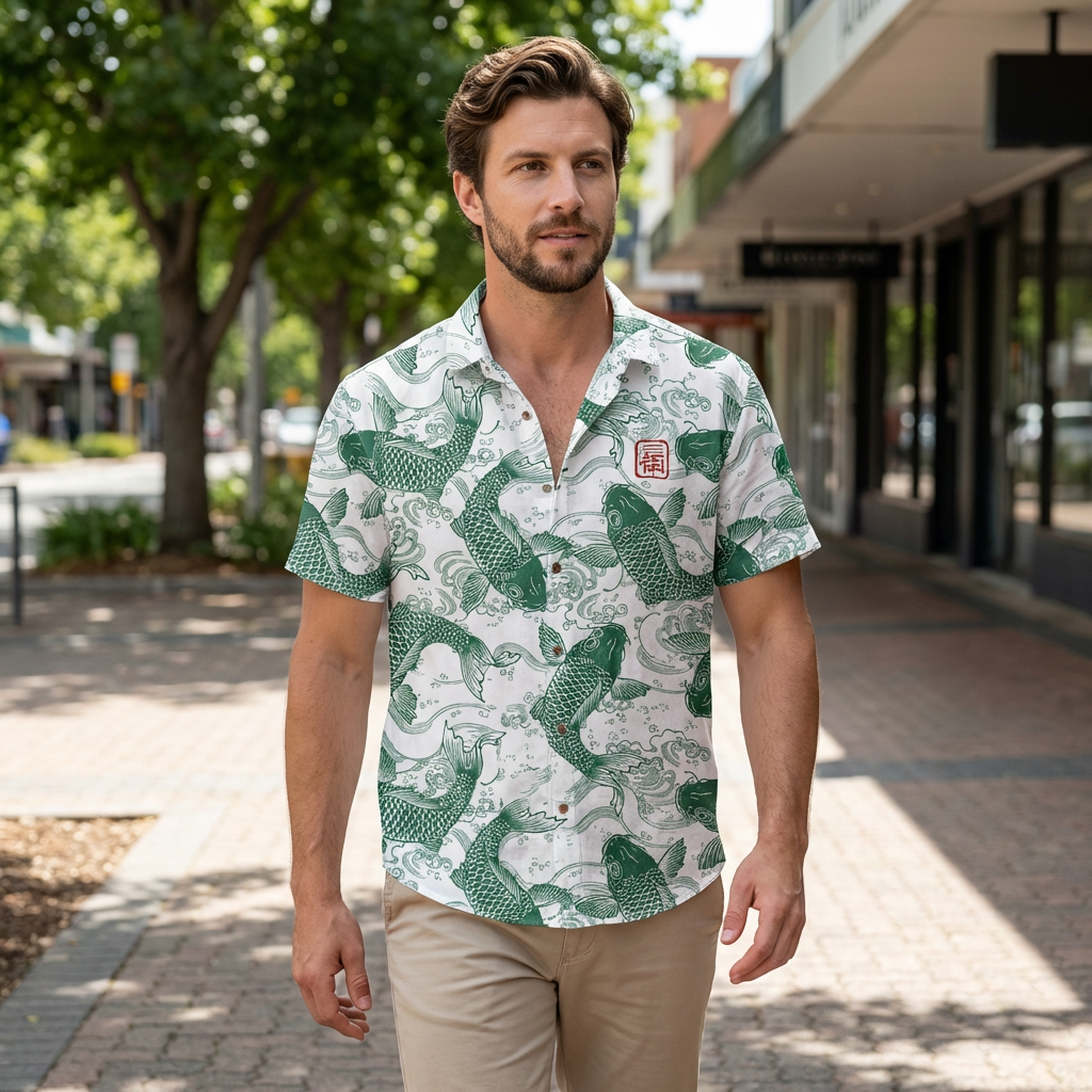 Callan | Vintage Graphic Men’s Shirt for Casual Styling