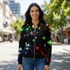 Elvyn | Women’s Bomber Jacket with Bold Print