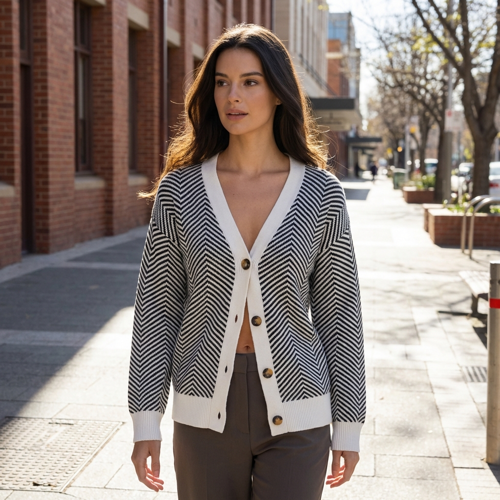 Samantha | Klassische Damenstrickjacken mit lockerem Schnitt