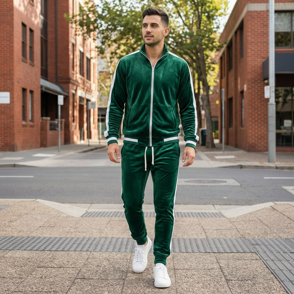 Mitchell | Velvet Comfort Men’s Tracksuit for Elevated Loungewear