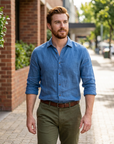 Owen | Linen Blend Men’s Shirt with Timeless Appeal