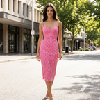 Farrah | Klassische elegante knielange Kleider für den Alltag