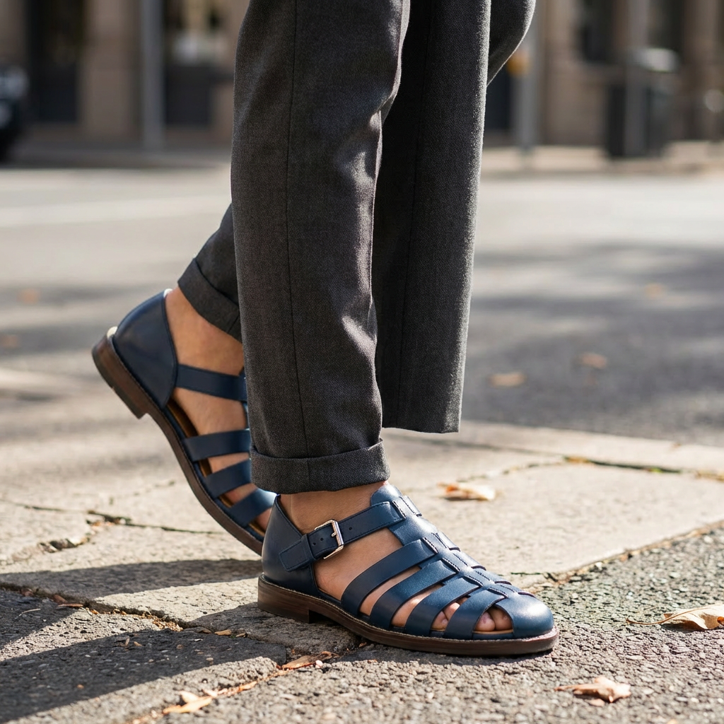 Oliver | Bequeme Herrensandalen für den Sommer mit flexiblem Sitz