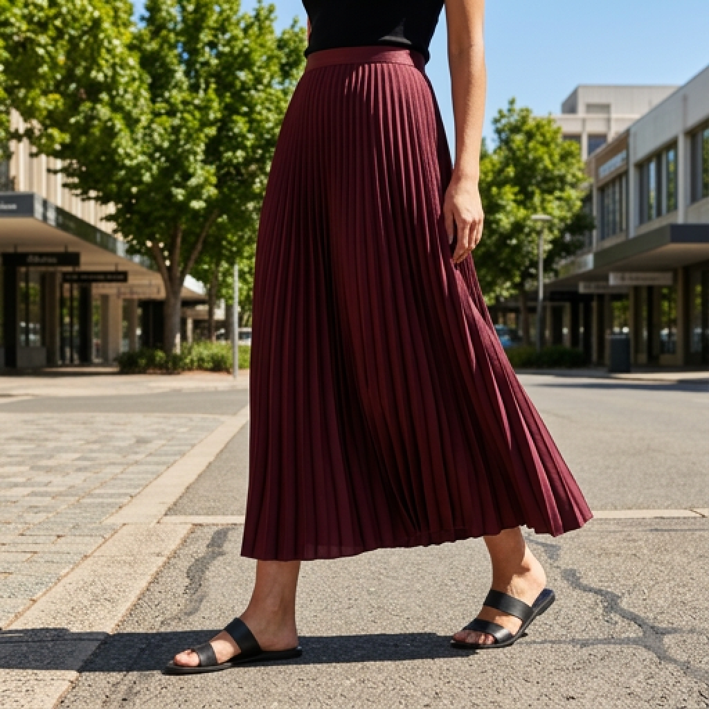 Jasmine | Satin Finish Midi Women’s Skirt for Polished Outfits